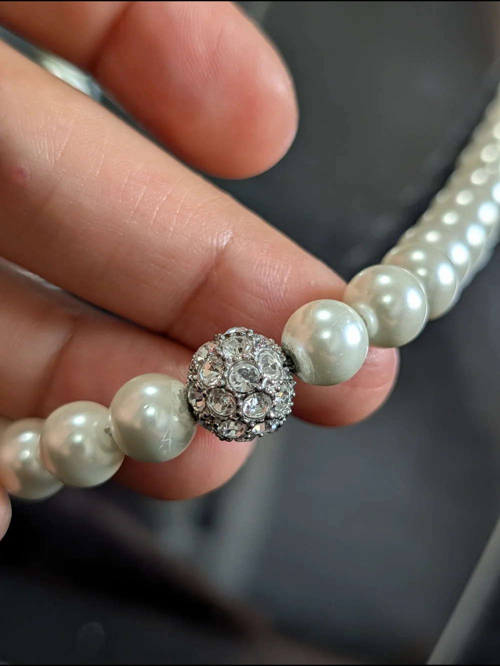 David Tutera 12486 White Sydney Ball Necklace And Bracelet Set Women's Jewelry